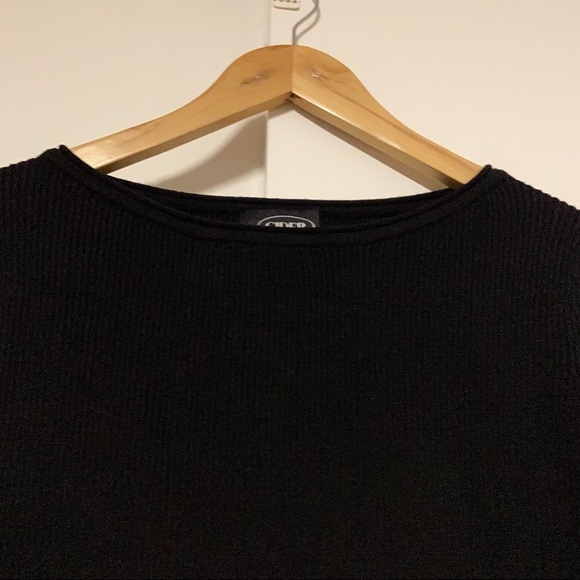 cider black long sleeves ribbed top Size M - Picture 4 of 7